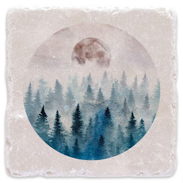Měsíc nad lesem