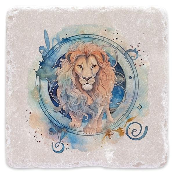 Lev akvarel - znamenie zverokruhu
